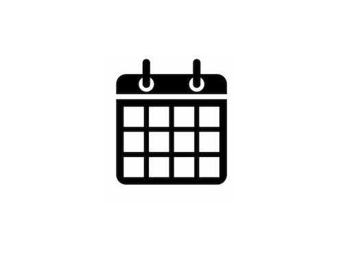 Black and white calendar clipart