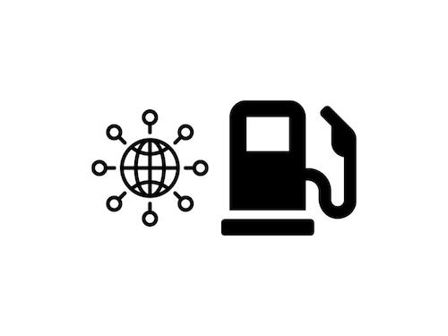 Fuel pump and network icon